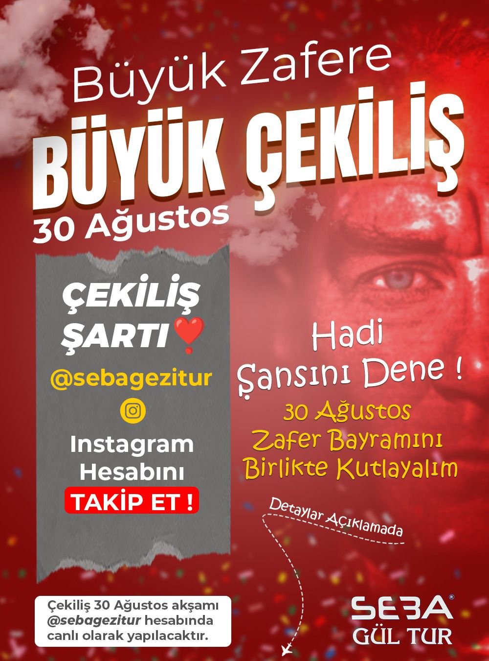 🎉 30 AĞUSTOS ZAFER BAYRAMINA ÖZEL ÇEKİLİŞ 🎉
