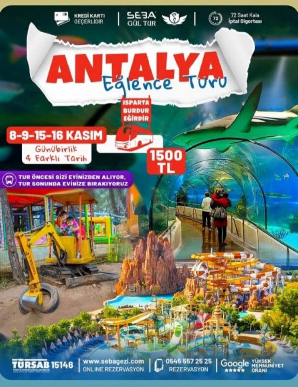 🎢 ANTALYA EĞLENCE TURU