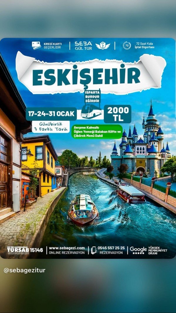 🌆 ESKİŞEHİR GÜNÜBİRLİK TURU